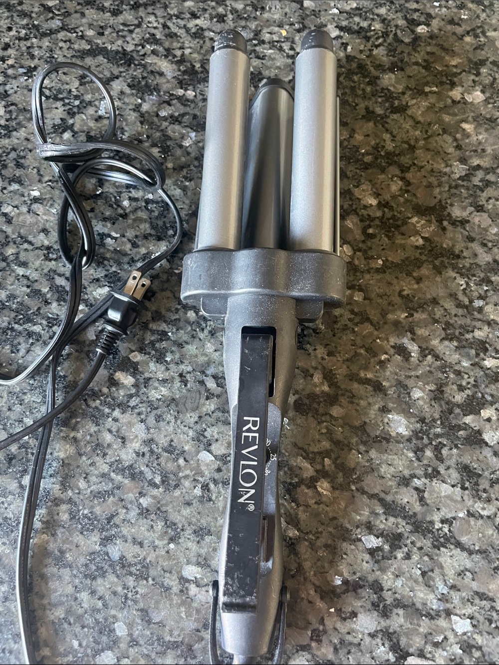 Revlon Triple Barrel Waver in Silver and Black